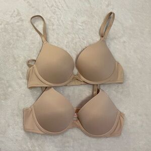 2 PINK Wear Everywhere Push Up Bra 32B Nude